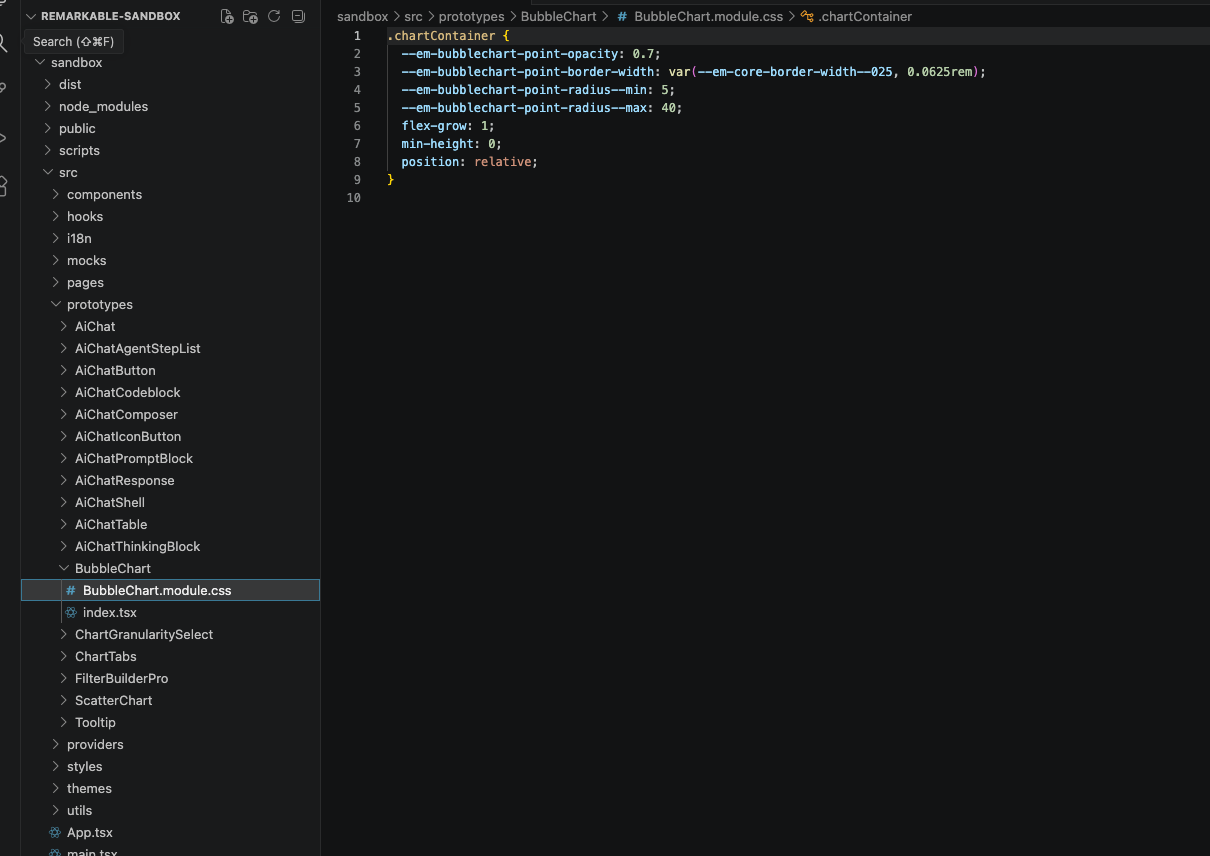 A sandbox prototype in code.